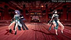 Honkai star rail characters engage in 3d cartoon hentai mmd adventures.