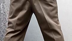 Teacher in costume performs routine