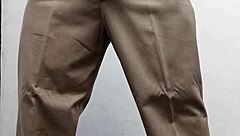 Teacher in costume performs routine