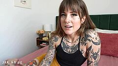 my girlfriends hot tatted sister begs for a creampie - awlivv
