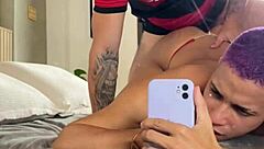 flamenguista turns me into a submissive slave with anal and blowjob.