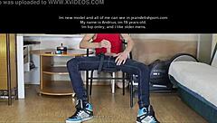 watch this young gay boy jerk his cock in tight jeans fetish