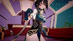 Honkai star rail characters engage in 3d cartoon hentai mmd adventures.