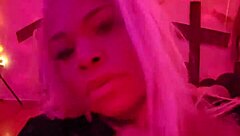 angelg and kuzz in halloween interracial monster cock fun