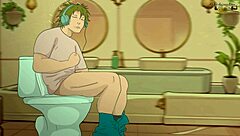 Louis needs the toilet BADLY but it's taken - FAMILY GUY Hentai Parody