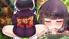 Japanese anime and hentai game with lolis and Asian cuties called Mizuha