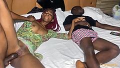 i caught my visitor fucking my wife in bed and she squirted on his bbc