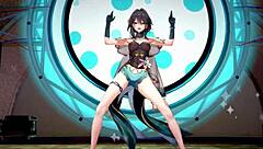 Honkai star rail characters engage in 3d cartoon hentai mmd adventures.