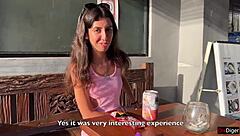 I feel so excited buying a girl anything for walking the supermarket with cum on her face