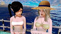 Visual novel and gameplay of Harem Hotel 154 with anime and hentai content