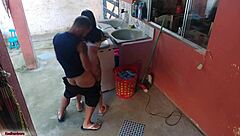 Brazilian maid couldn’t resist my hard cock after boss left