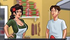 Summertime saga episode 123 with hentai cartoon anime erotic scenes