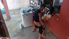 The maid temptation after the boss left the house