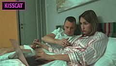 stepson pulls stepmom from work for shared bed action