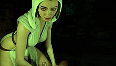 3D animated Princess Leia Organa gives a handjob and more in this Star Wars Hentai