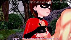 See-through outfit makes Elastigirl's secret mission steamy and hot