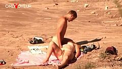 Beach Voyeur Horny Teen Couple