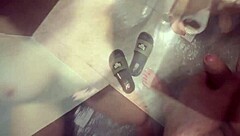 Wife's quick bang in public pool bathroom, wow!