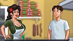 Summertime saga episode 123 with hentai cartoon anime erotic scenes