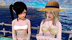 Visual novel and gameplay of Harem Hotel 154 with anime and hentai content