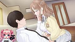 Hot COLLEGE GIRL RIDING and Giving HANDJOB for CUMSHOT