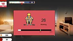 Hentai game: cheating big boobs wife gets fucked by handyman.