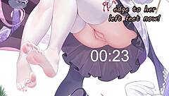 Anime feet joi features hu tao femdom edging humiliation with jerk off instructions.