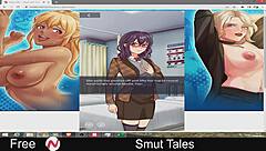 Special sex scene with three women and big asses in a cartoon porn video