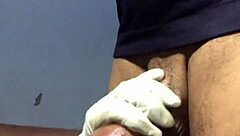 Ebony stepdaughter interacts with white stepdad in part two, fully in red.