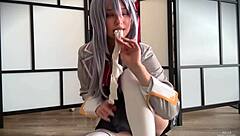 Cute Latina Alya bends over for anal doggystyle with friend Bella, reaching orgasm