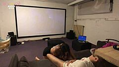 Stepsiblings fuck during Disney movie and call it family bonding