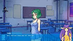 Public humiliation for big boobed girl in night class