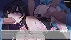 Animehentai's hot gangbang scene with a bad ending