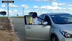 I spotted a hot chick on the street flirting, told her I'd give her something to eat!