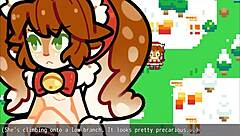 Christmas Hentai Game Ep 1 - Poppy from LOL Covered in Hot Cum