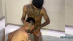 Young straight guy gets hidden cock sucked in motel in anime porn