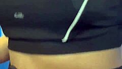 Hot Babe Licks Pussy To Orgasm In Crowded Bathroom