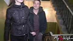 Tiny Brunette Invites Boyfriend Over For First Anal Experience, Featuring Blowjob, Doggystyle, Riding, And Cumshot.