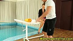 urine sluts dominate in hardcore 3some action