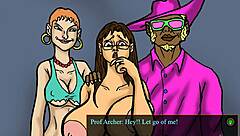 Big Butt White Professor Fucked by Pimp Gameplay Bad Ending