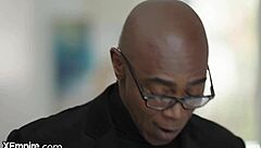 Brazilian latina gets huge dildo in pussy and asshole for christmas!