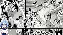 A hentai game where a beach vacation becomes a sexual experience