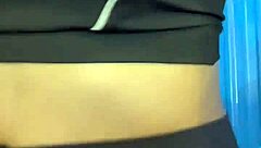 Hot Babe Licks Pussy To Orgasm In Crowded Bathroom