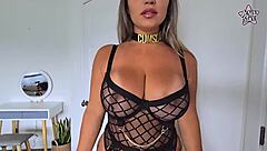 My well-endowed step-mom allows me to ejaculate on her large breasts