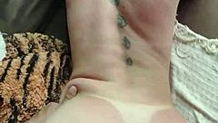 Petite Amateur's Tight Pussy Gapes from Neighbor's Cock with Dirty Talk