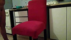 Why does the latina masturbate without panties during cleaning?