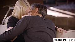 Beautiful Blonde Alex Grey's First Anal: Doggystyle Gaping Assfucking In Lingerie With Cowgirl And Ass To Mouth.