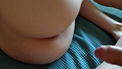 Homemade couple does doggystyle and cowgirl on monster cock