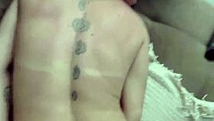 Petite Amateur's Tight Pussy Gapes from Neighbor's Cock with Dirty Talk