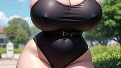 Beautiful AI Model with Big Tits